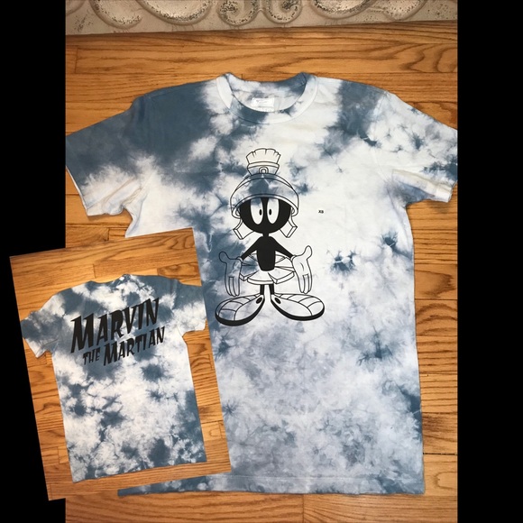 Marvin The Martian Looney Toons Shirt TIE DYE new - Picture 1 of 4